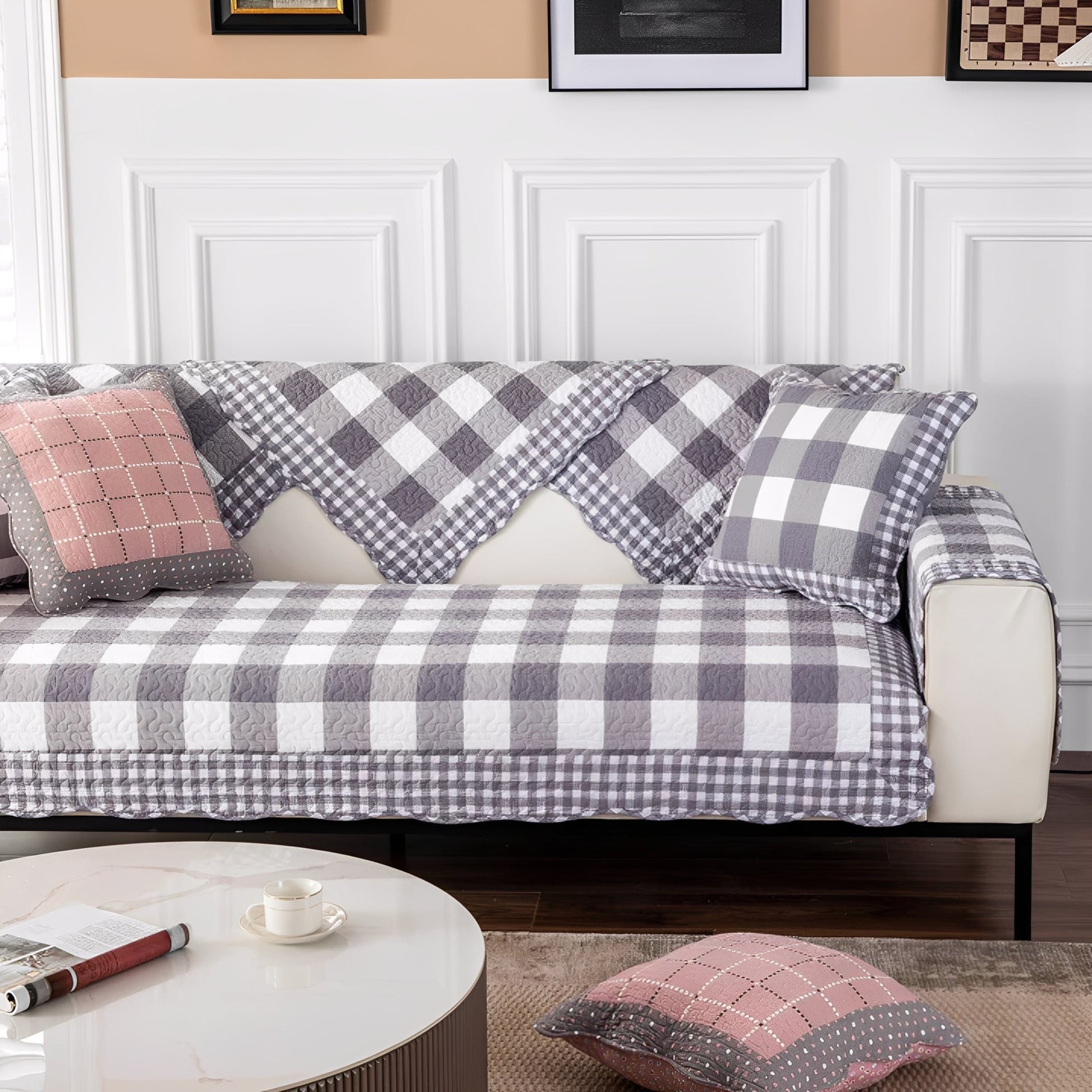 PlaidHaven - Bankhoes Honden Anti Krab Katoen - Mivero