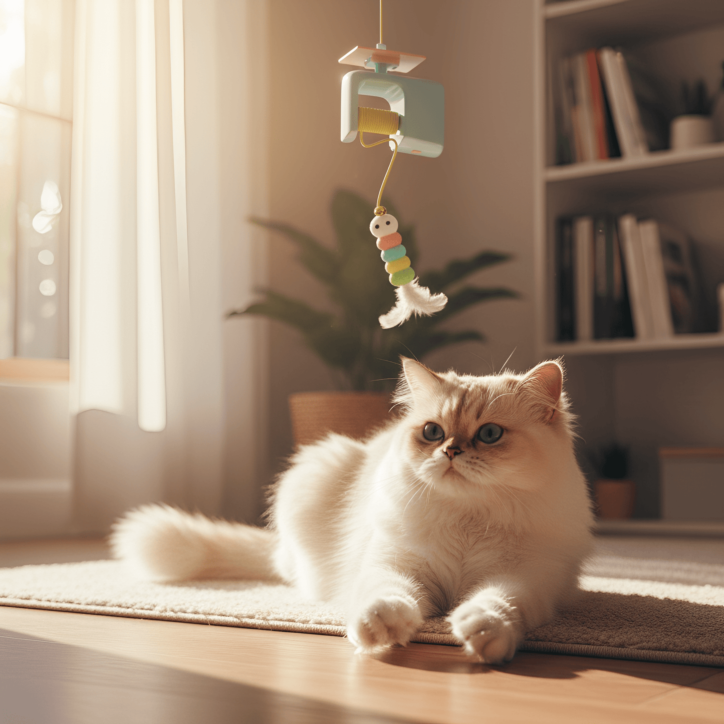 pounza - kattenspeelgoed voor katten automatisch hangend - mivero