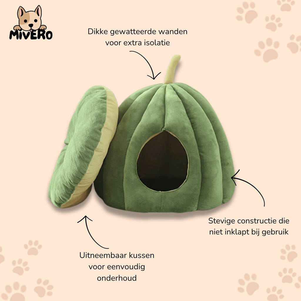 PumpDen - Katten Iglo Mand Winter - Mivero