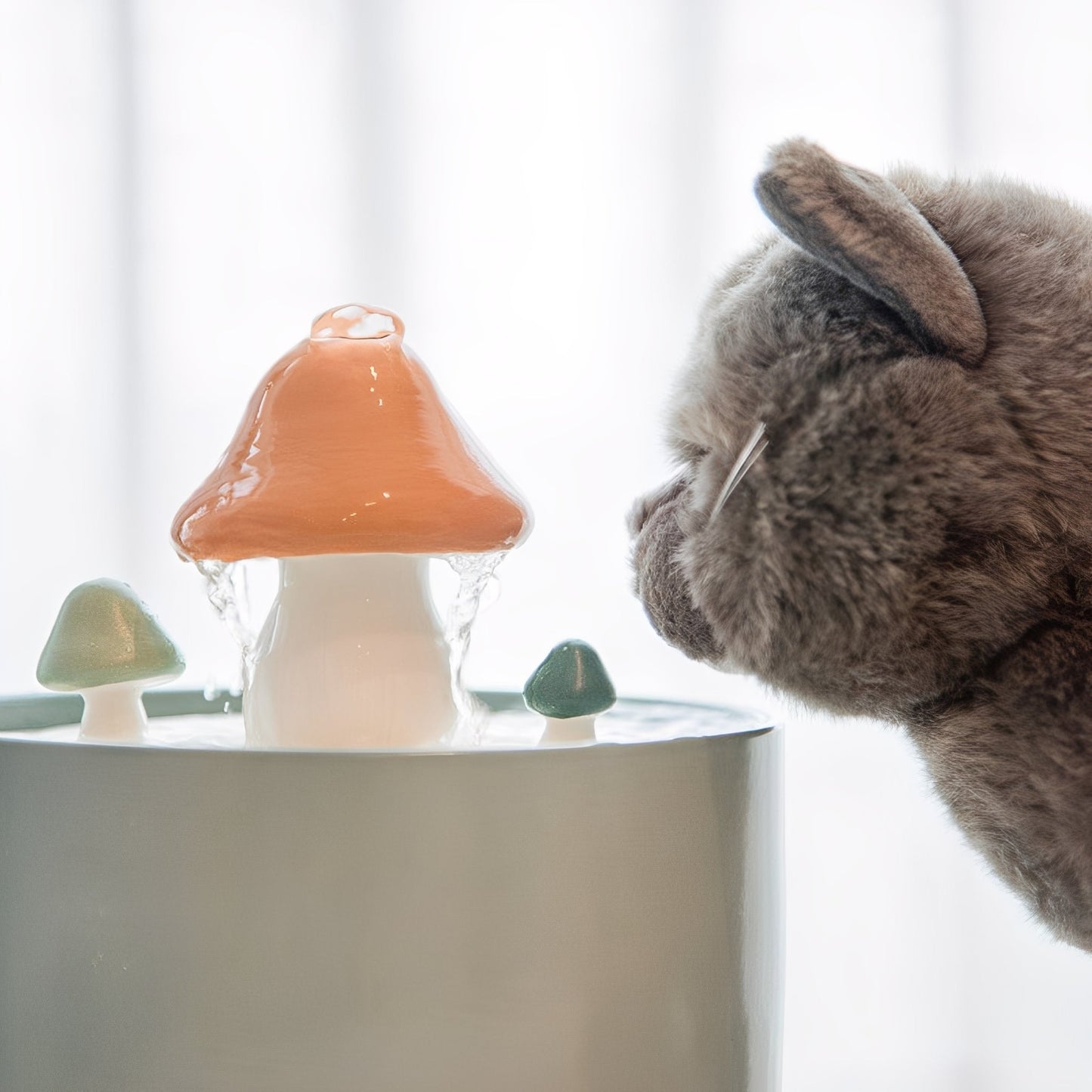 purrhaven - katten automatisch keramisch drinkfontein - mivero