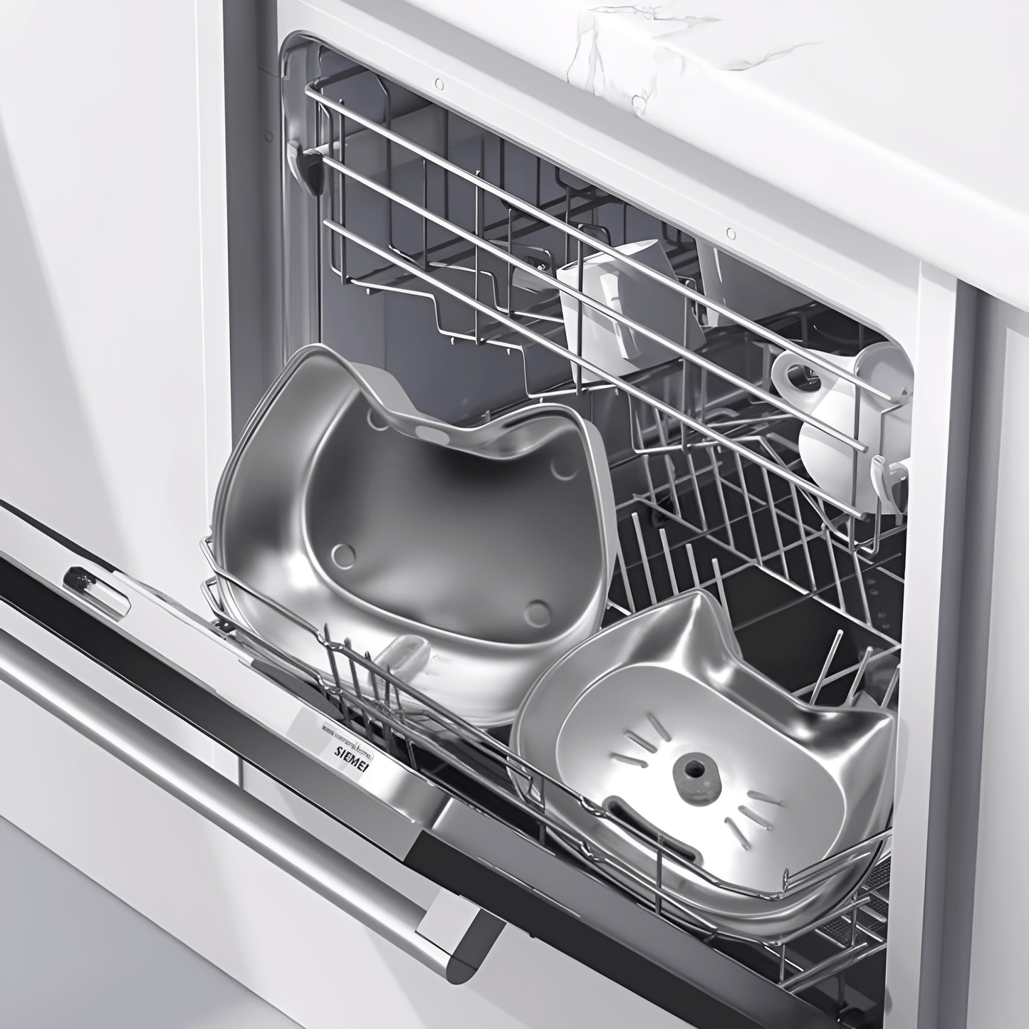 purrtain - katten drinkfontein rvs 3l met filter - mivero