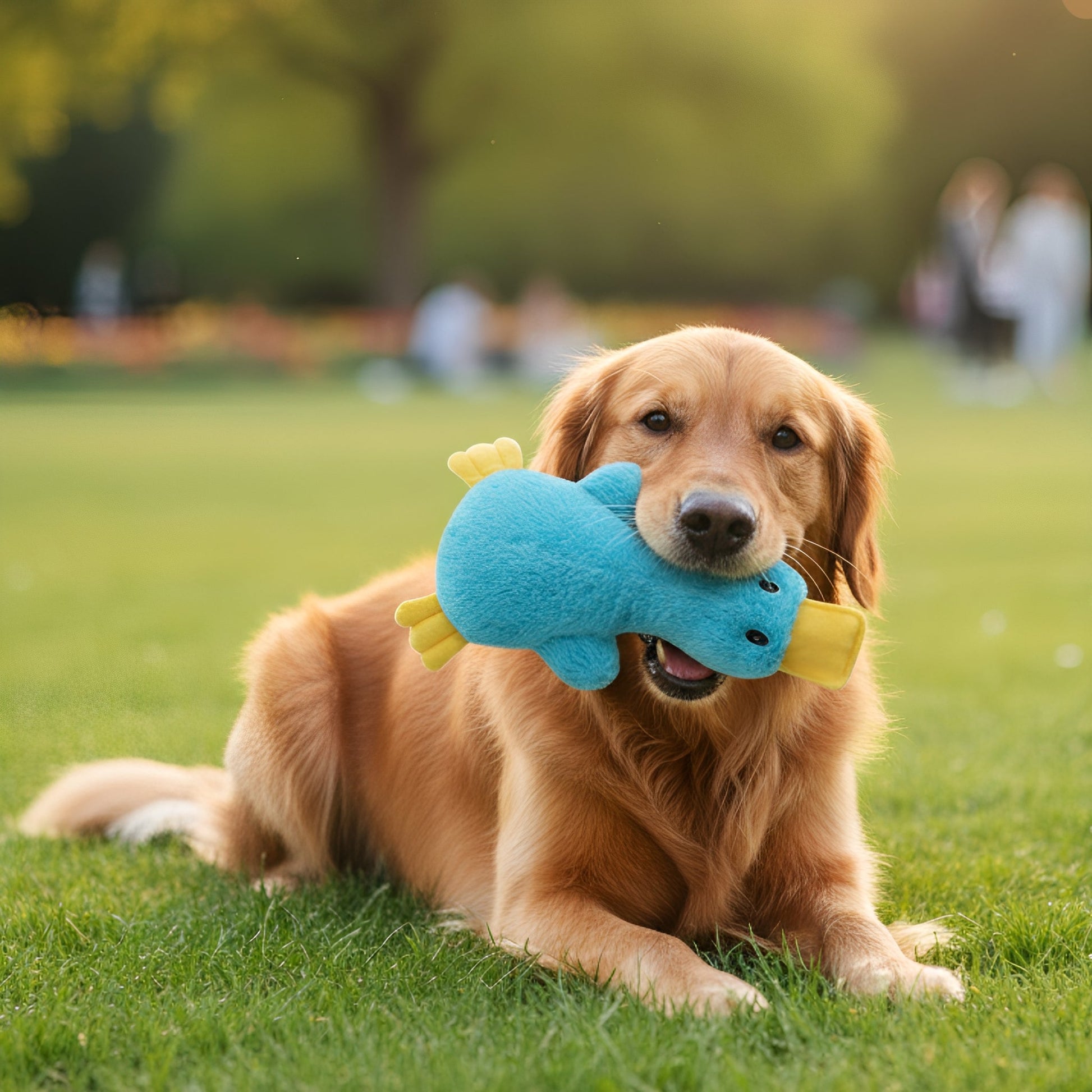 QuackBuddy - Hondenspeelgoed Pluchen Eend met Pieper - Mivero