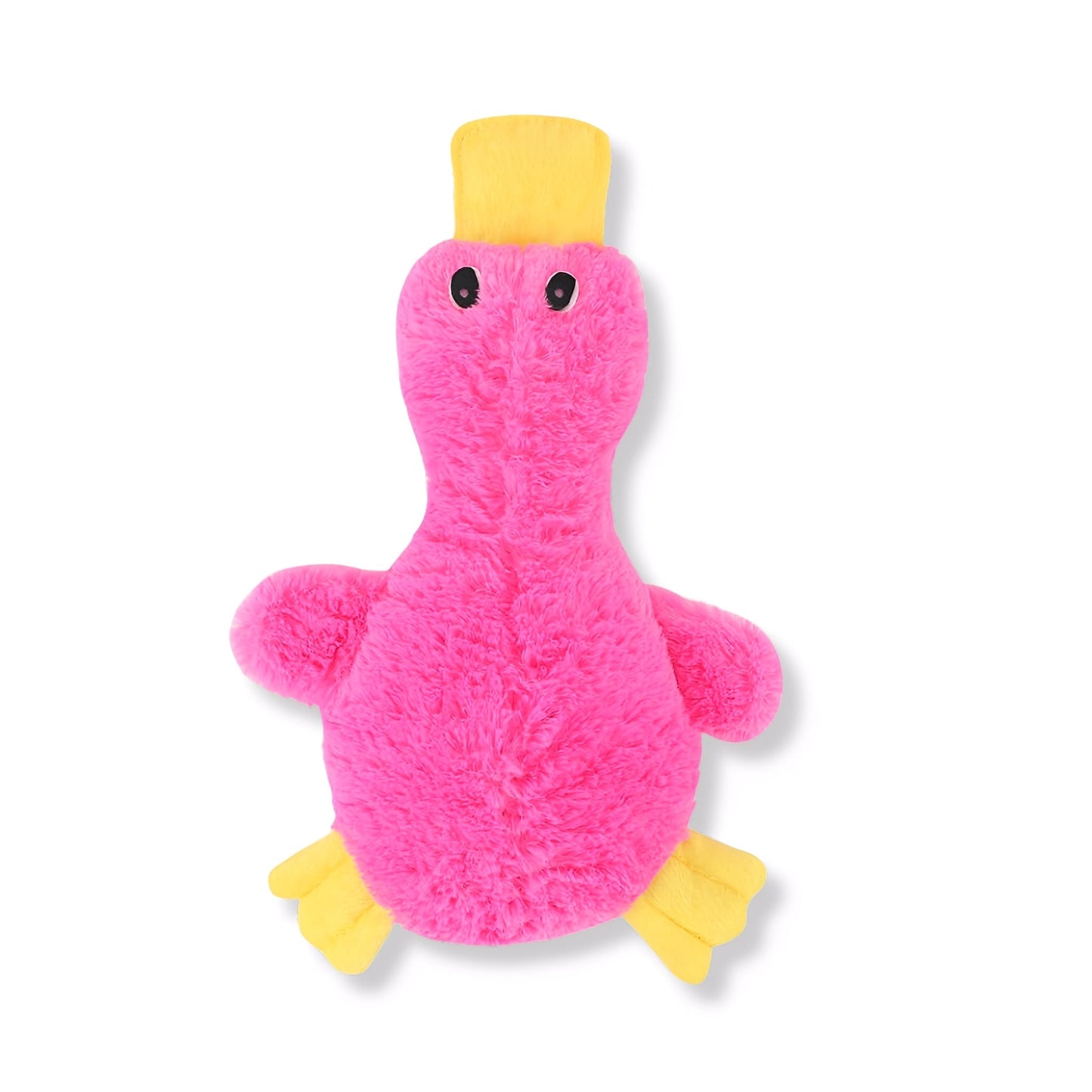 quackbuddy - hondenspeelgoed pluchen eend met pieper - mivero