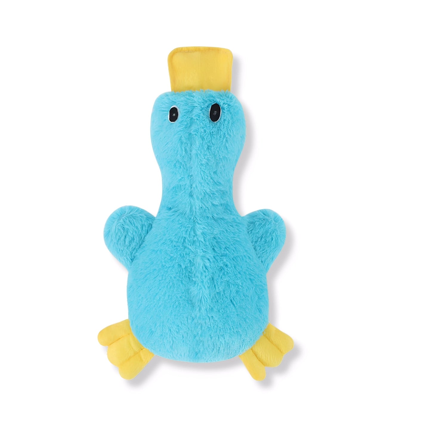 quackbuddy - hondenspeelgoed pluchen eend met pieper - mivero