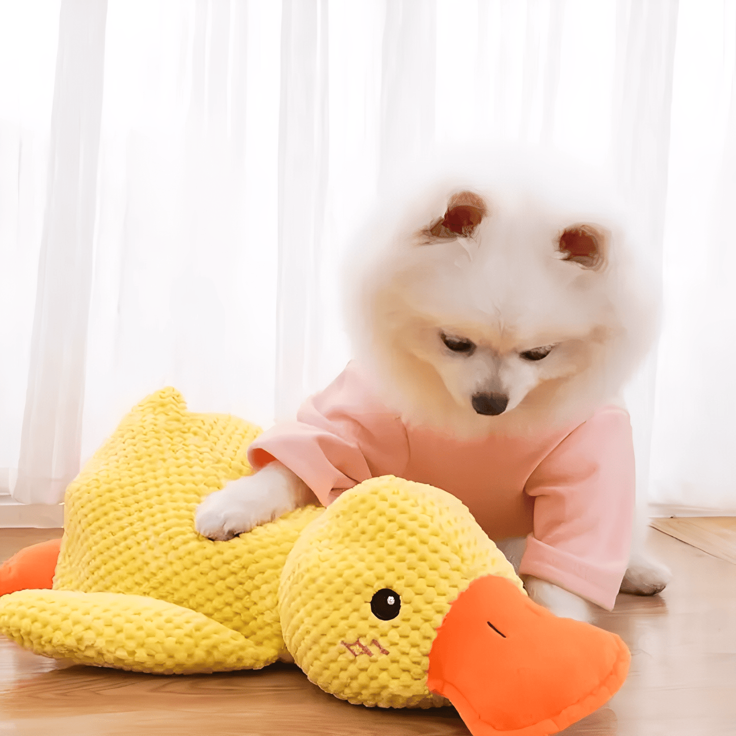 quackmate - honden stress eend knuffel - mivero
