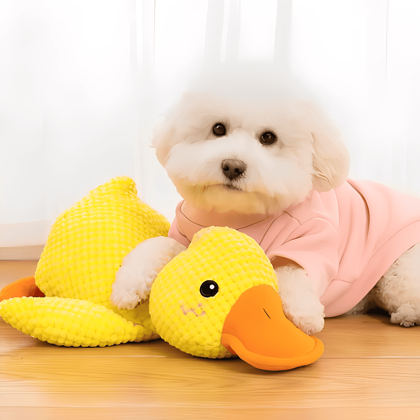 quackmate - honden stress eend knuffel - mivero