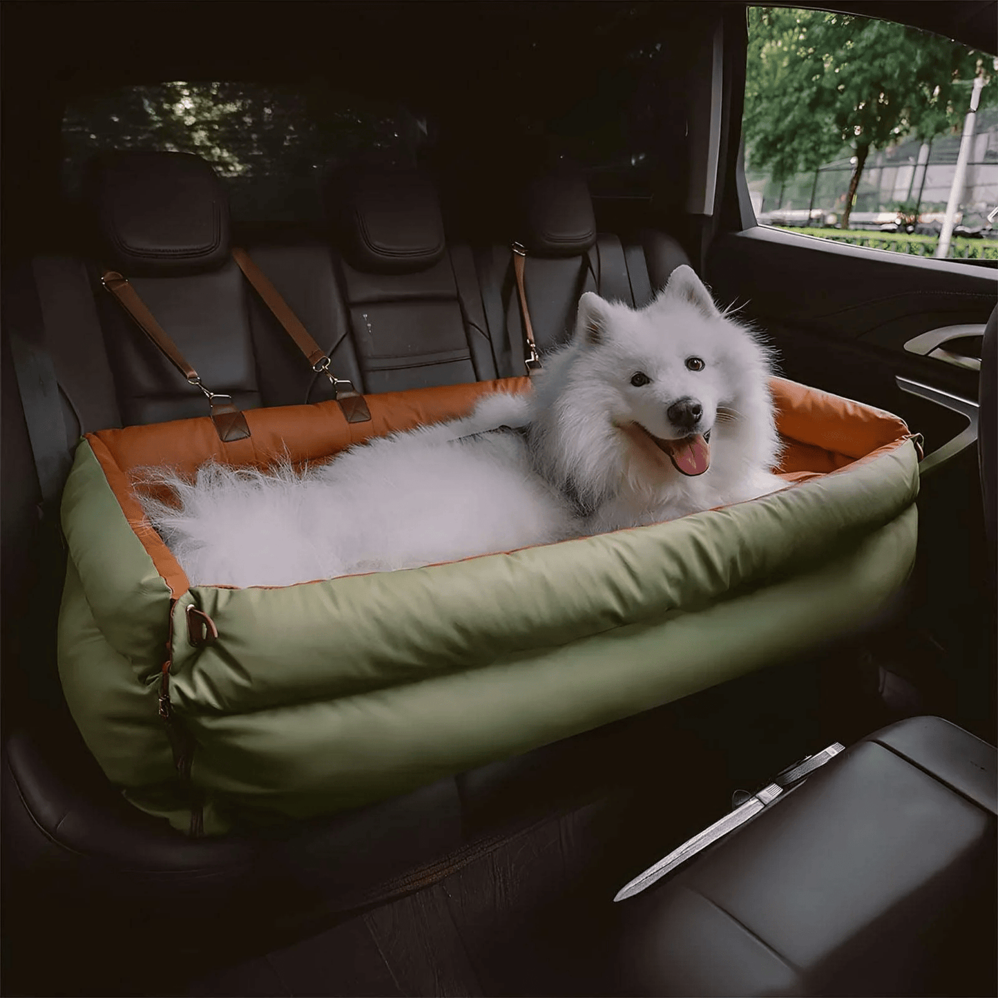ridepaw - kunstleer honden autostoel bed - mivero
