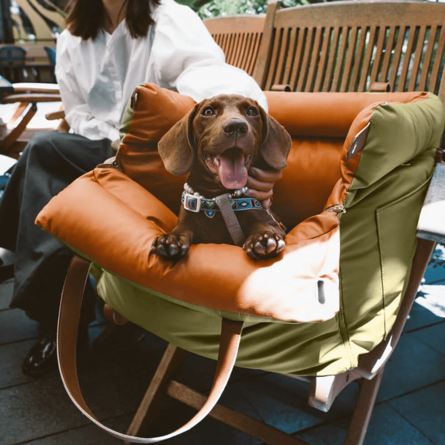 ridepaw - kunstleer honden autostoel bed - mivero