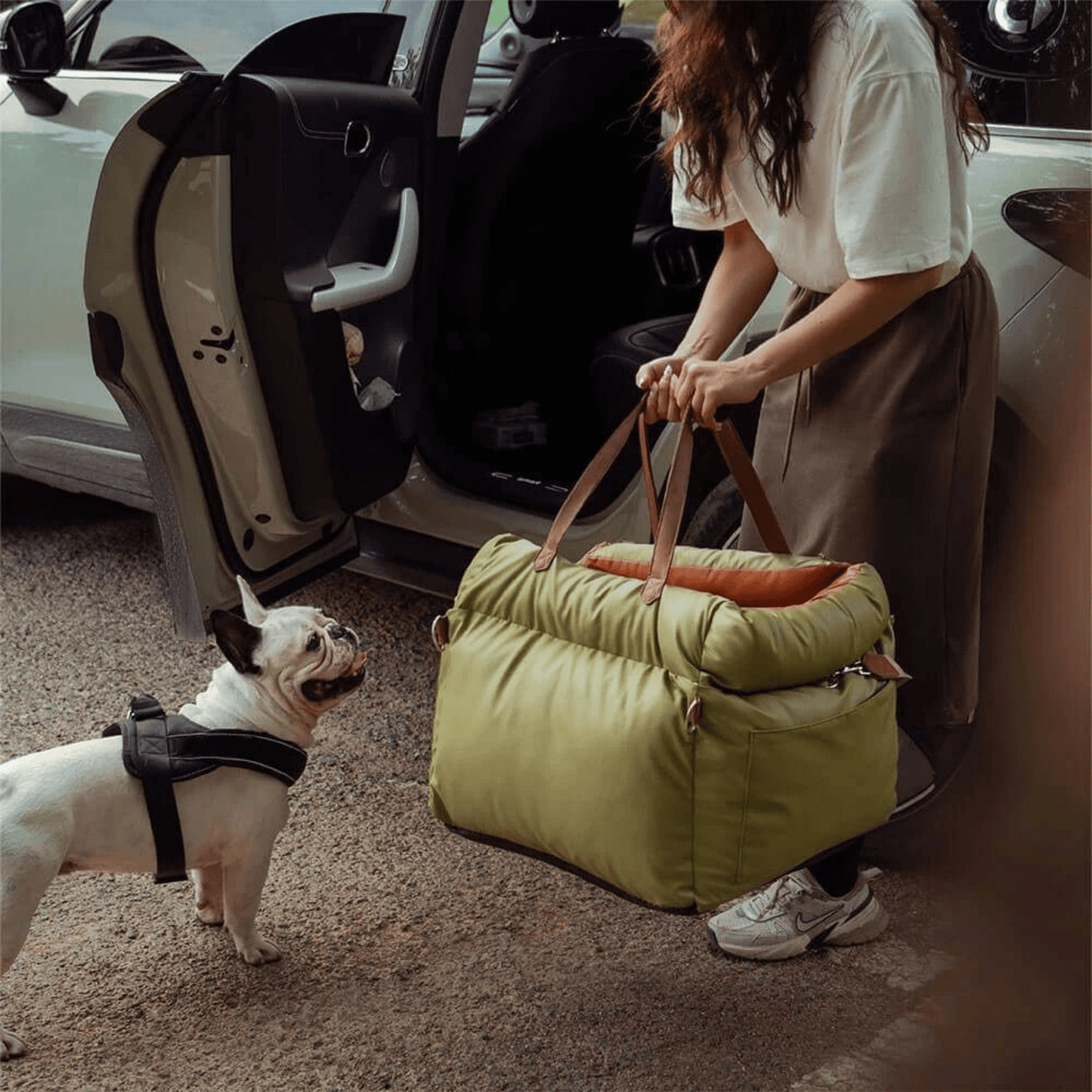 ridepaw - kunstleer honden autostoel bed - mivero