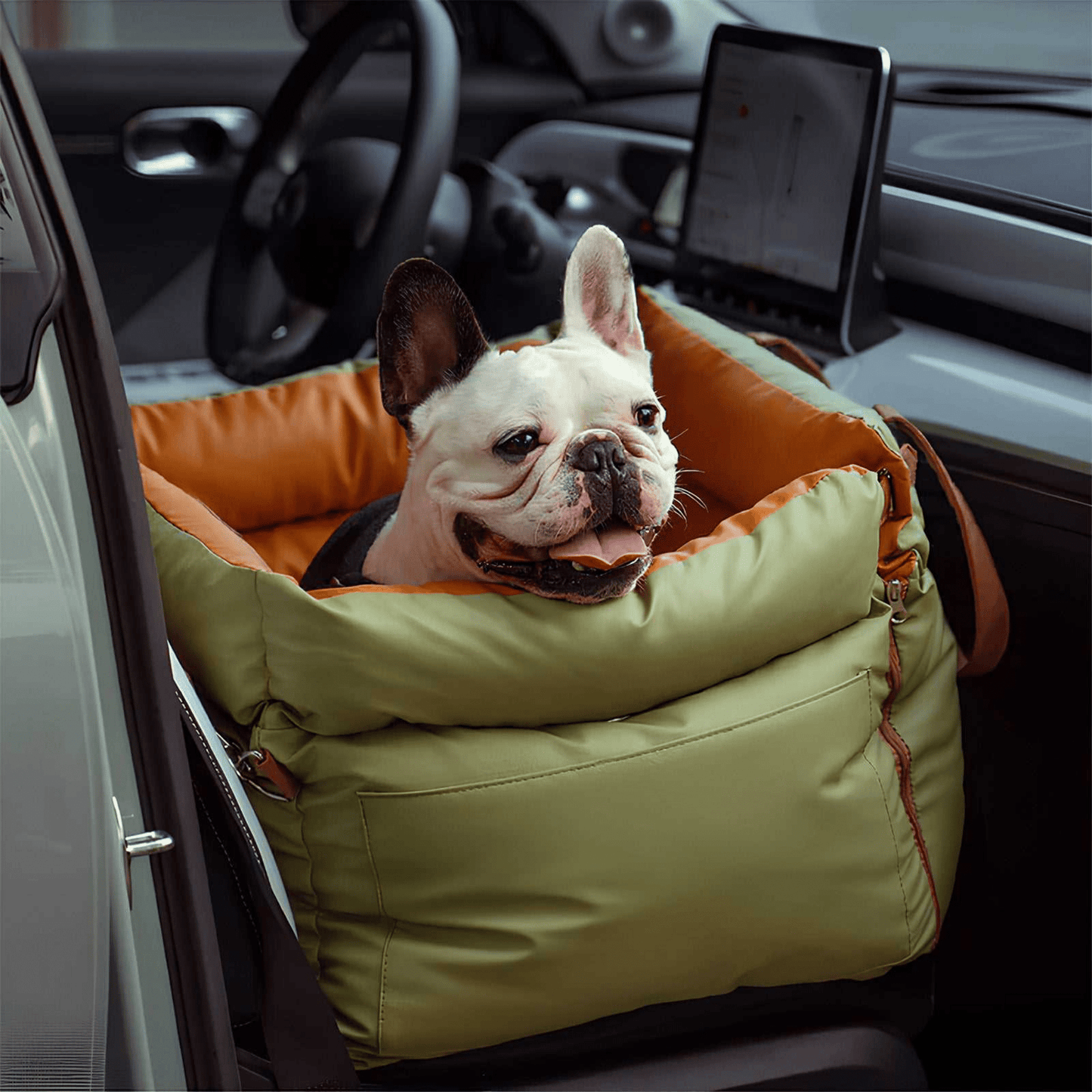 ridepaw - kunstleer honden autostoel bed - mivero