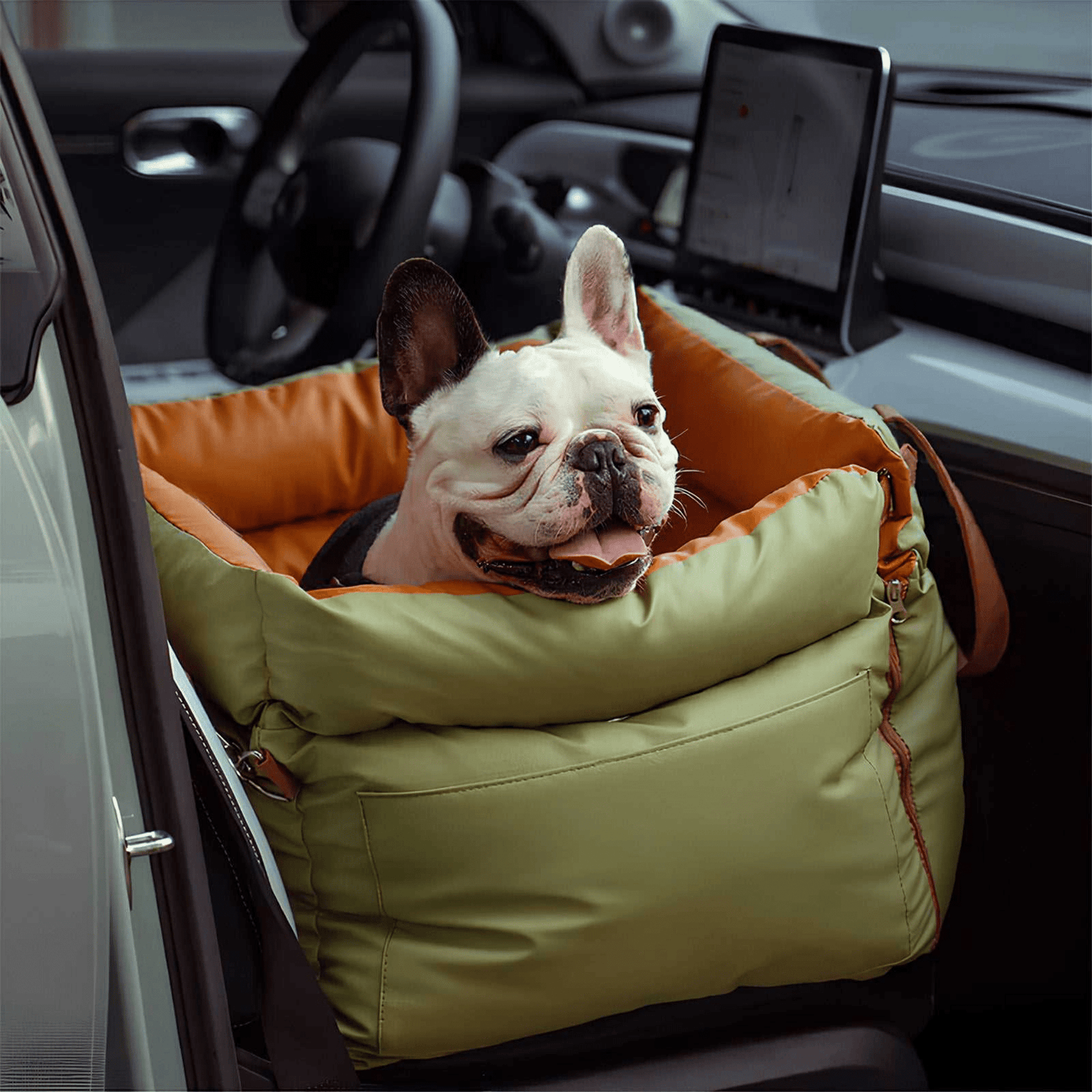 RidePaw - Kunstleer Honden Autostoel Bed - Mivero