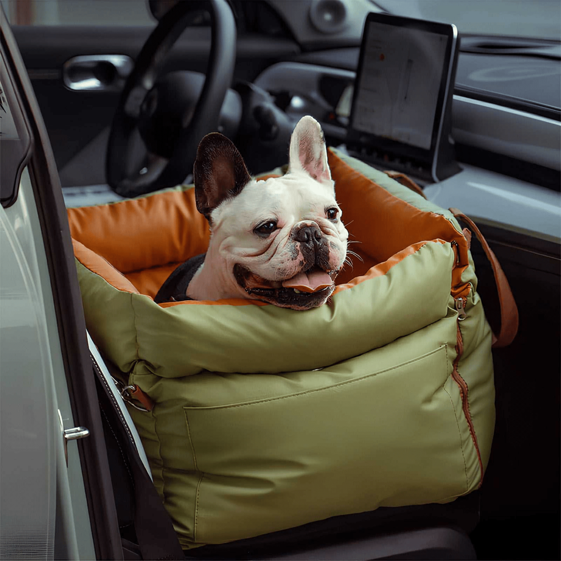 RidePaw - Kunstleer Honden Autostoel Bed - Mivero