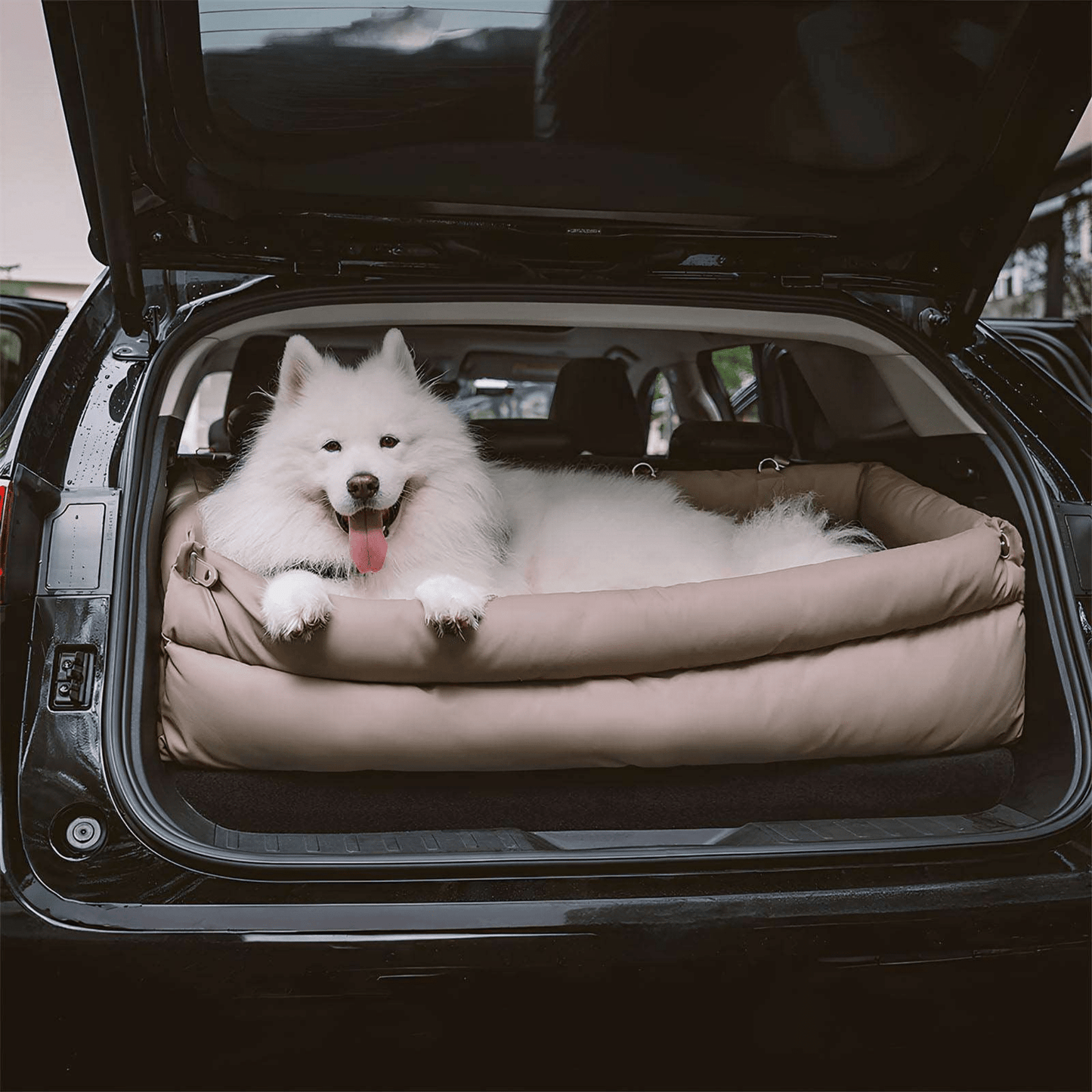 ridepaw - kunstleer honden autostoel bed - mivero