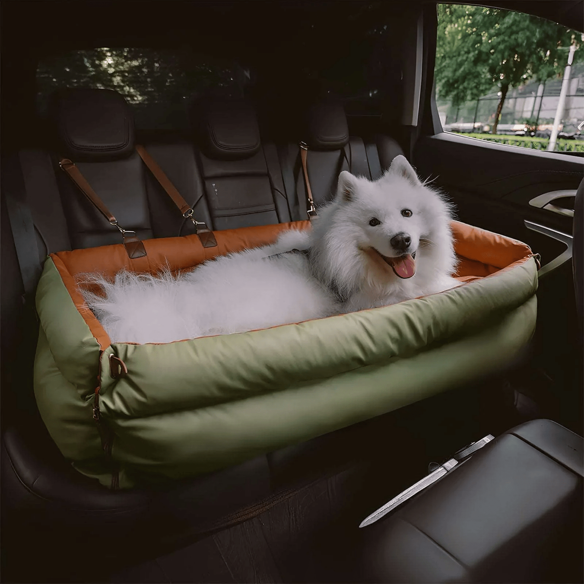 RidePaw - Kunstleer Honden Autostoel Bed - Mivero