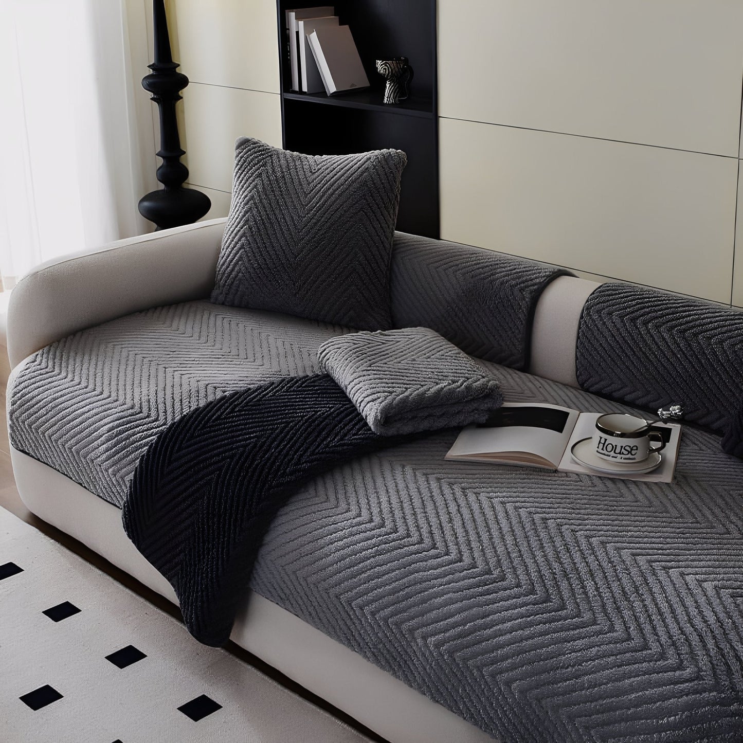 snuggrip - honden bankhoes antislip pluche - mivero