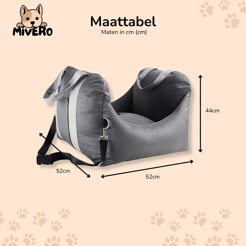 SnugTrip - Veilige Comfortabele Hondenzit - Mivero