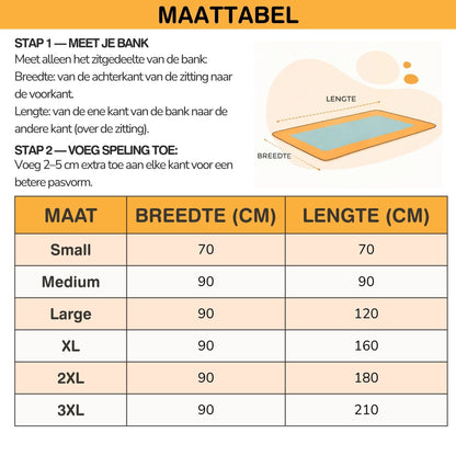StayCover - Antislip Beschermende Bankhoes - Mivero
