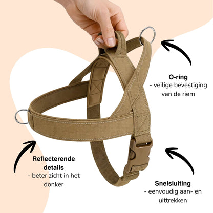 StrapSure - No - Pull Verstelbaar Hondentuig - Mivero