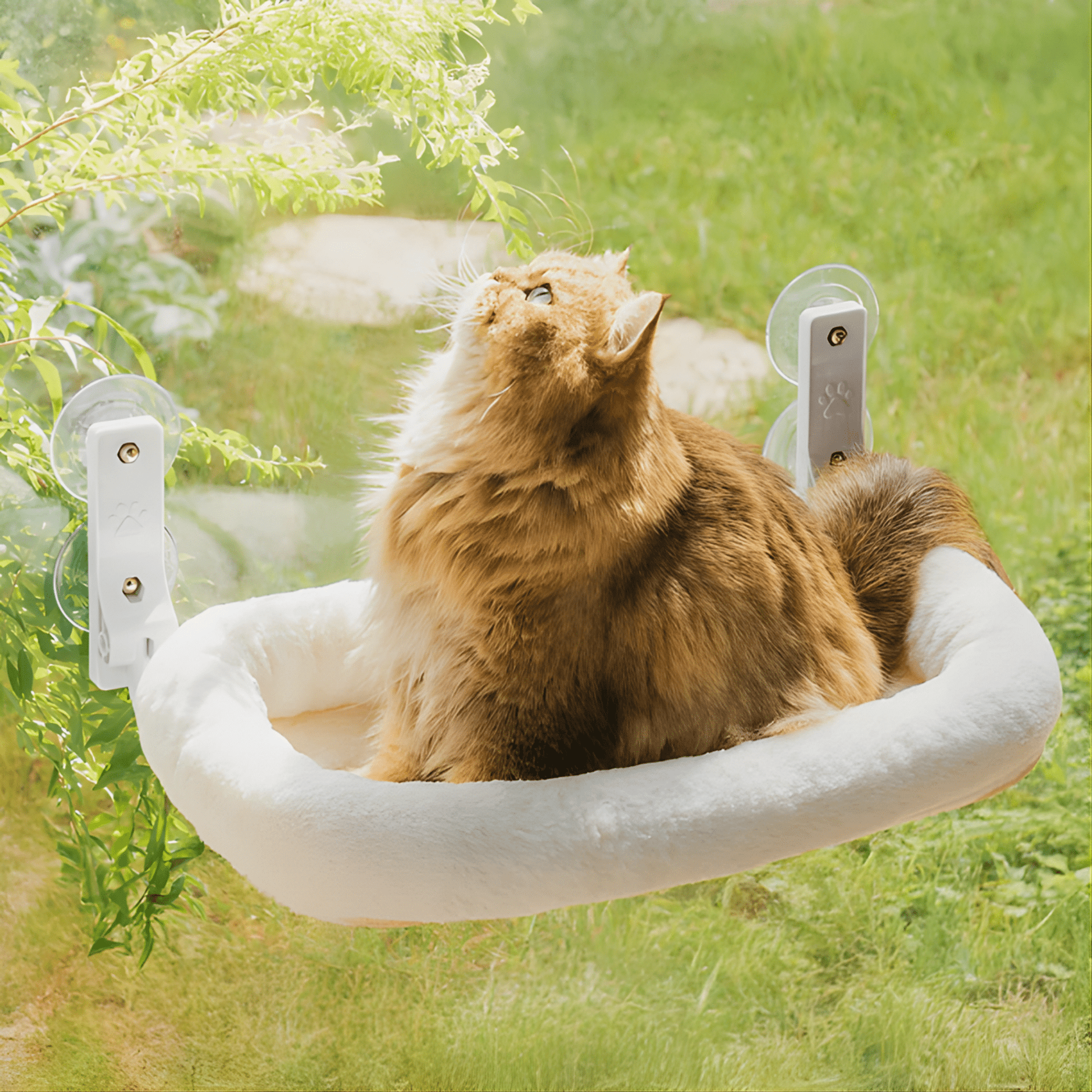 Sunva - Katten Raamhangmat Opvouwbaar met Zuignappen - Mivero