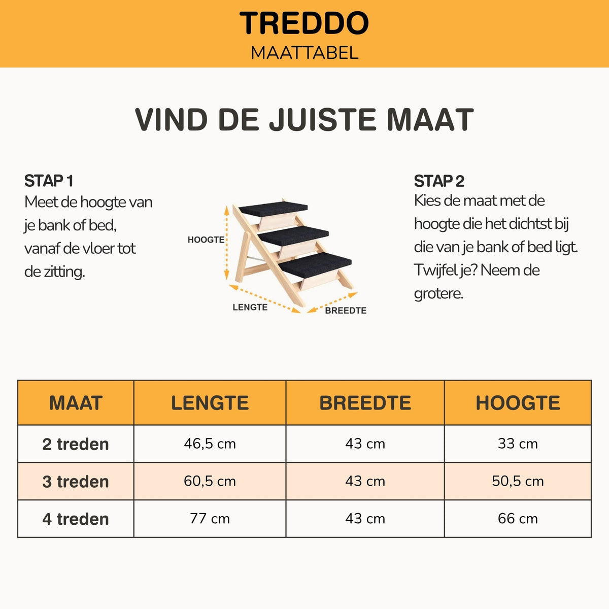 treddo - hondentrap en loopplank opvouwbaar hout - mivero