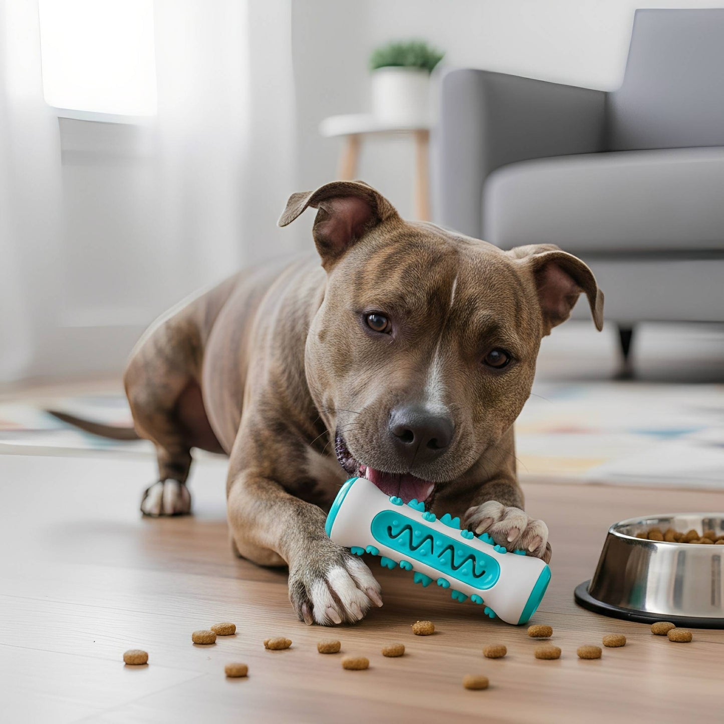 tuffbite - honden kauwbot vulbaar met snacks - mivero