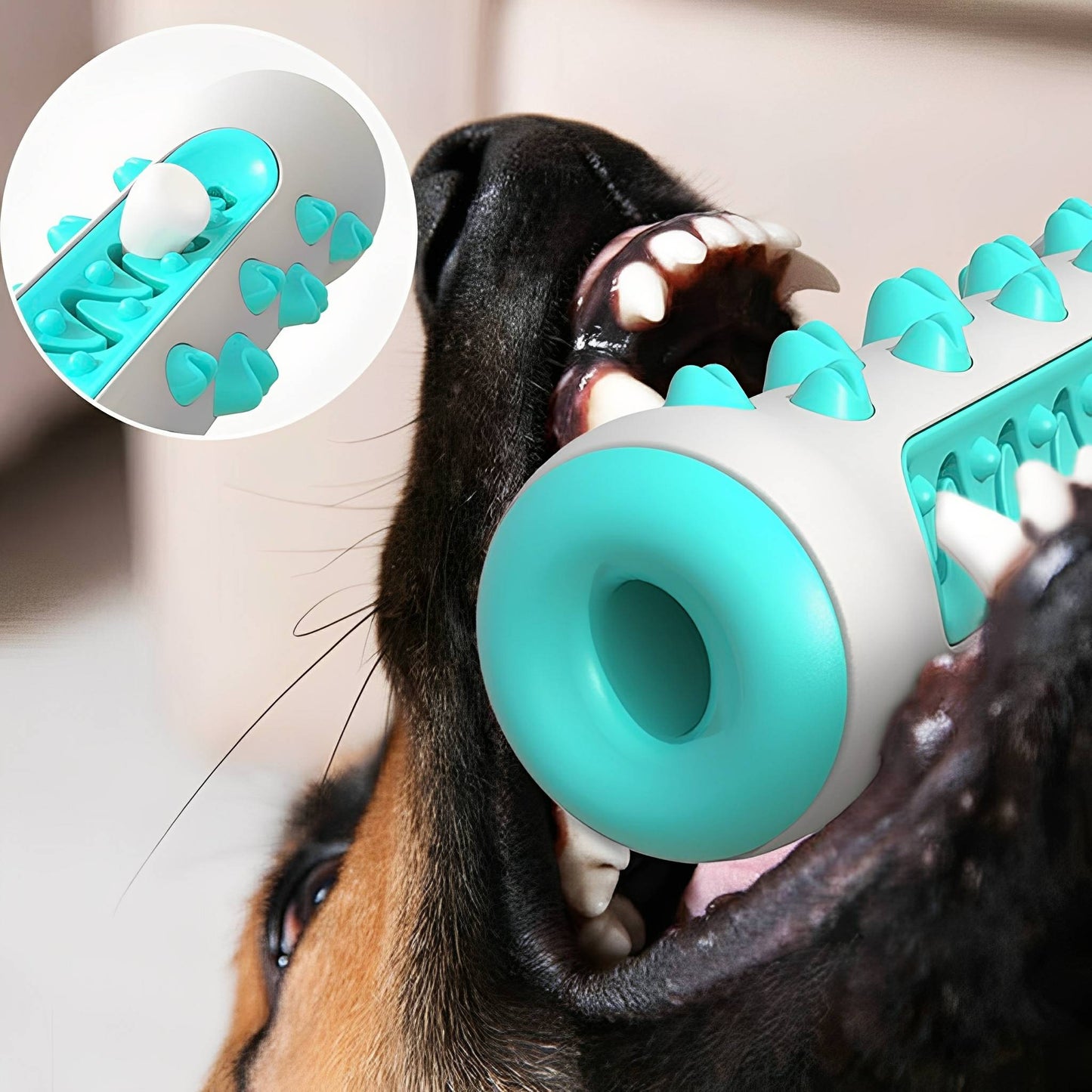tuffbite - honden kauwbot vulbaar met snacks - mivero