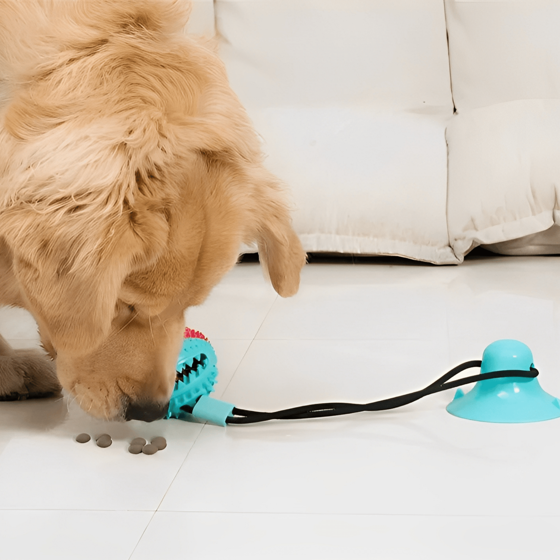 TugMax - Tandverzorging Kauwspeelgoed Hond met Zuignap - Mivero