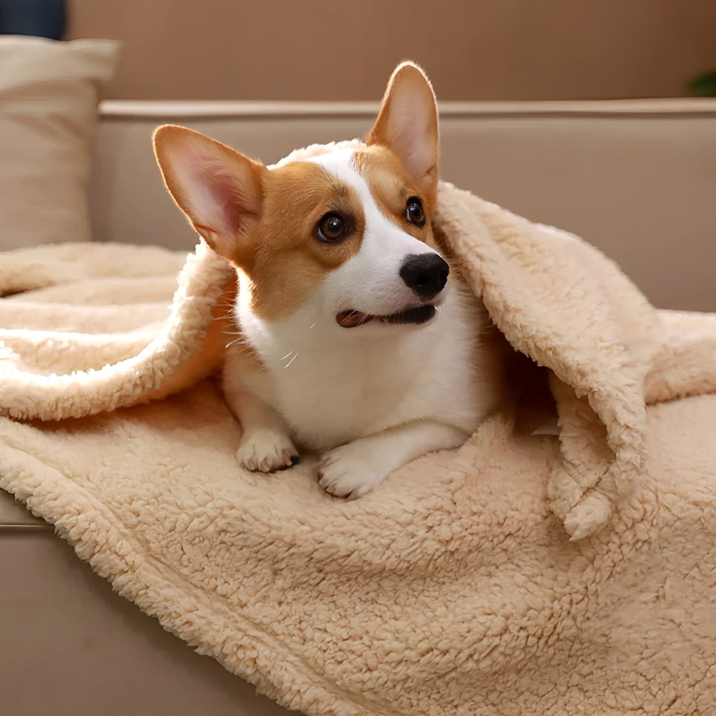 warmwoof - pluche fleece huisdierdeken - mivero