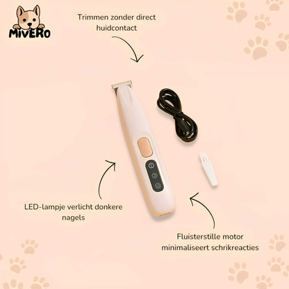 ZenClip - Pootjes Trimmer Honden LED - Mivero