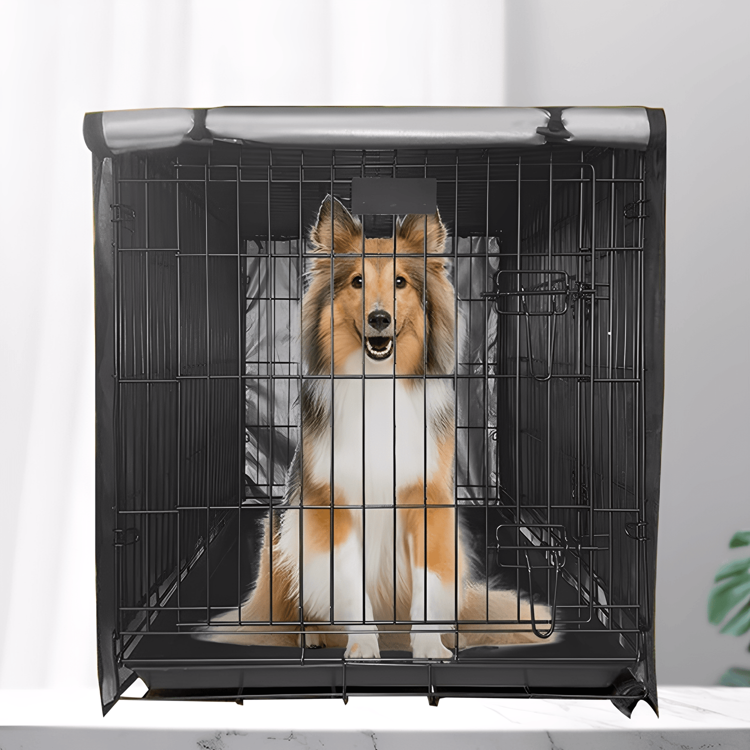 ZenCrate - Ademend Verduisterend Hondenbenchhoes - Mivero