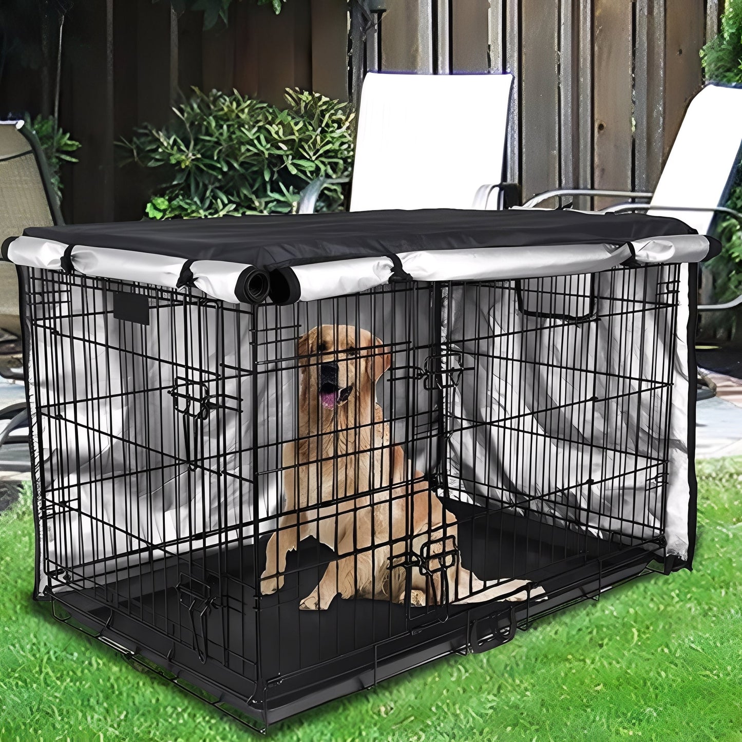 zencrate - ademend verduisterend hondenbenchhoes - mivero