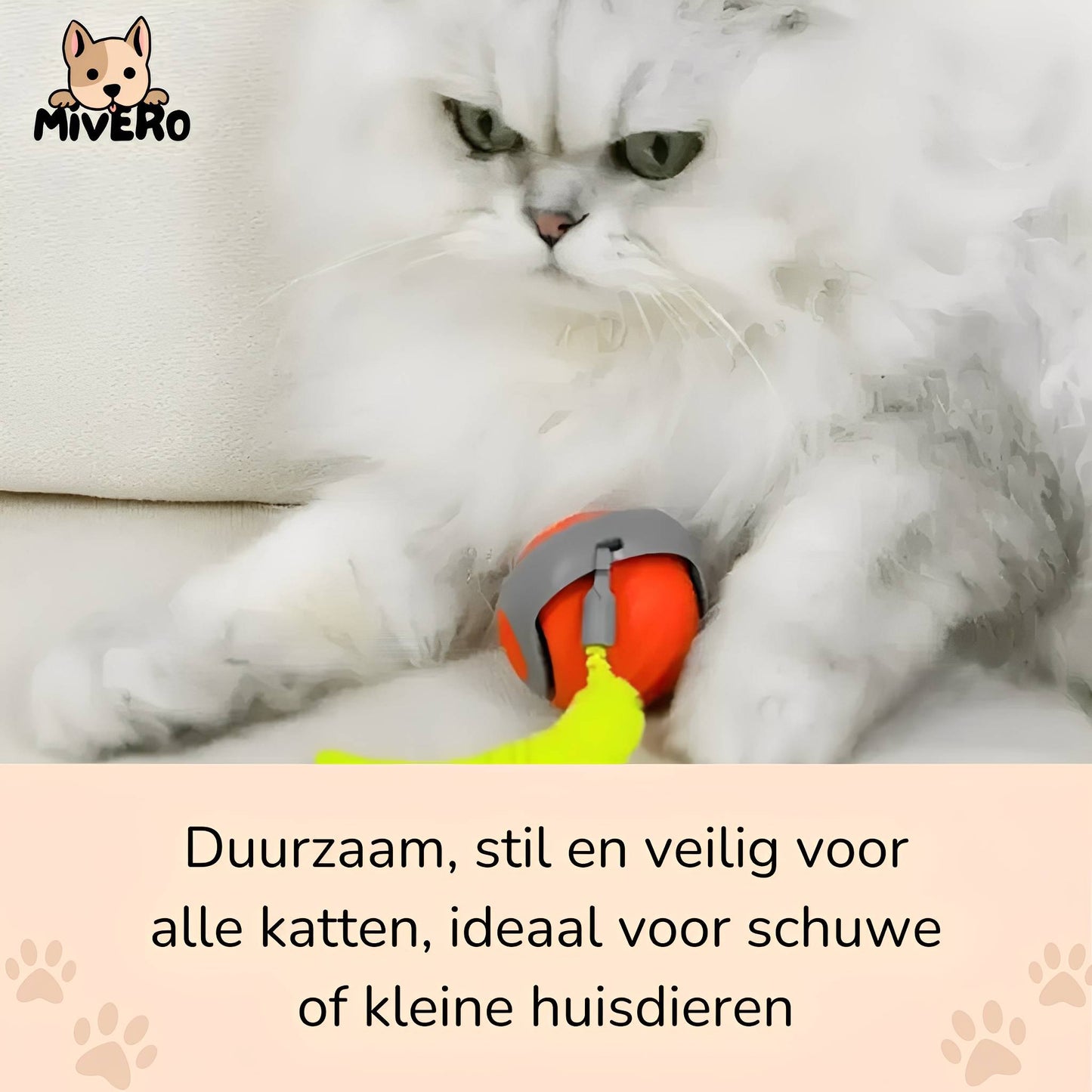 zoomball 2.0 - houdt katten actief en speels - mivero