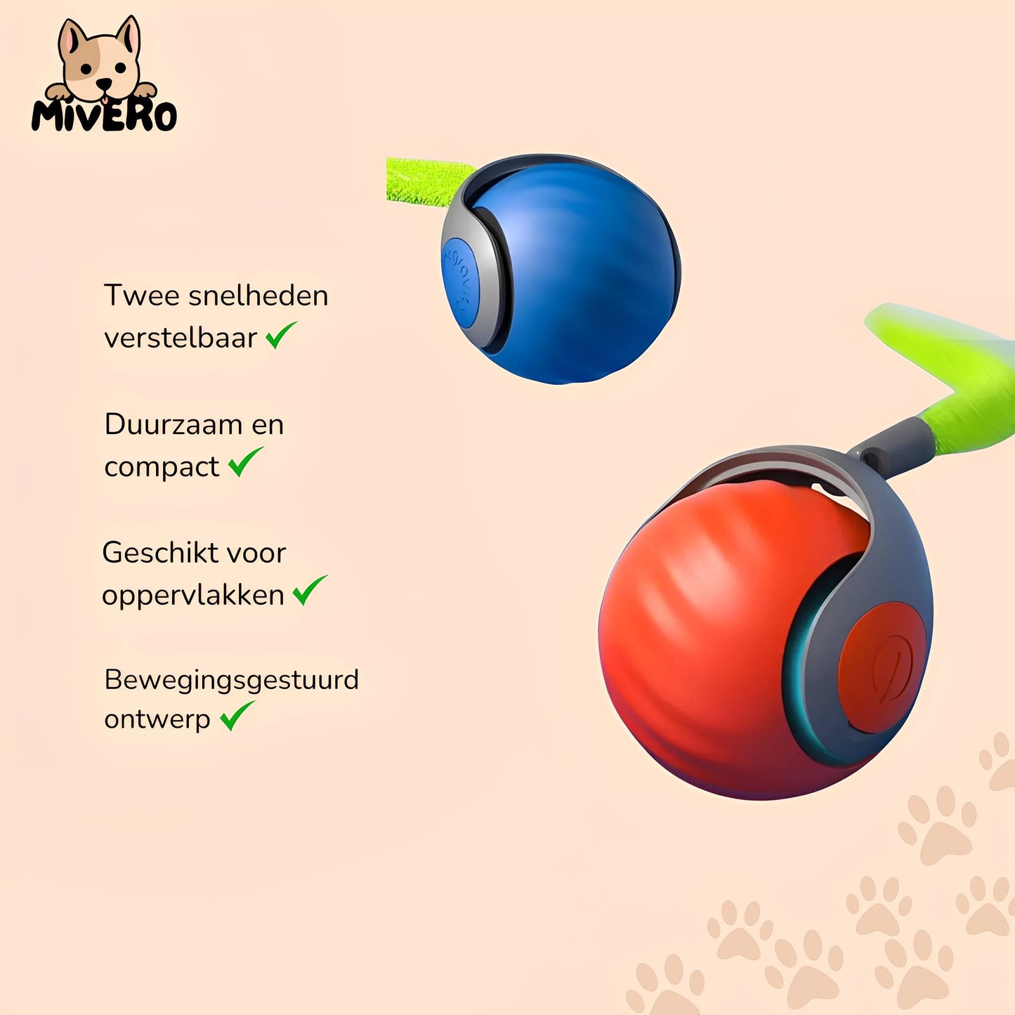 zoomball 2.0 - houdt katten actief en speels - mivero