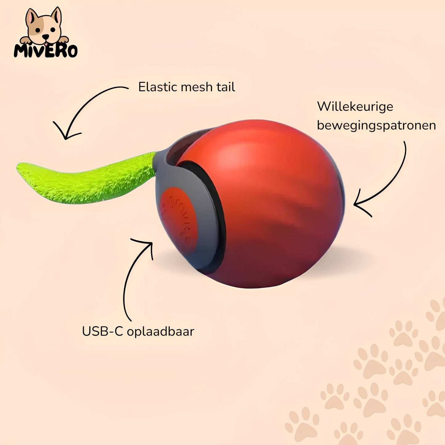 zoomball 2.0 - houdt katten actief en speels - mivero